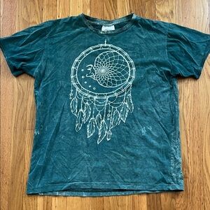 Graphic Design Shirt Top Dreamcatcher Moon Indigenous Southwest Boho Eye